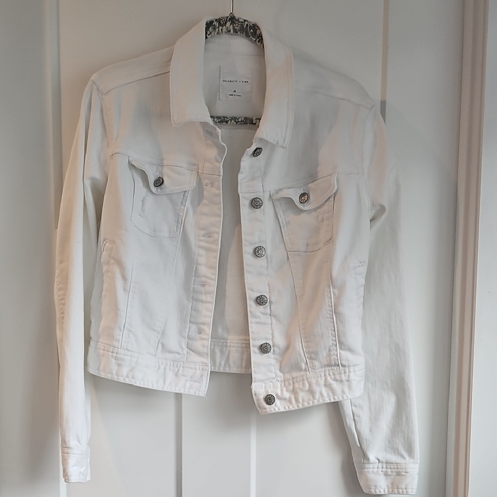 Celebrity*Pink Classic White Denim Jacket